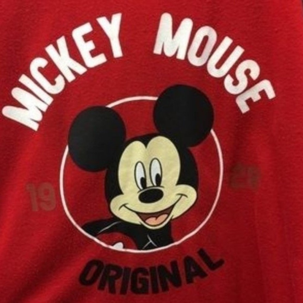 Disney Tank Top Red Mickey Mouse Graphic Sleeveless Retro 1928 Vintage Festival - Picture 4 of 7
